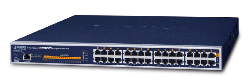 PLANET-UPOE-1600G-switch-di-rete-Gestito-Gigabit-Ethernet-10-100-1000-Supporto-Power-over-Ethernet-PoE-1U-Blu--16-Port-G