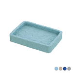 PORTA SAPONE SABBIA   Blu pastello 11,8x8,3xH2 cm