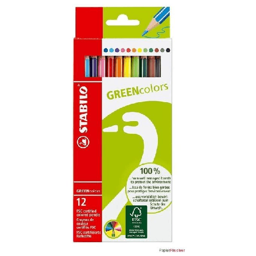 STABILO-GREENcolors-Farbstifte-Multicolore-12-pz