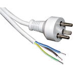 ROLINE 30.16.9035 cavo di alimentazione Bianco 6 m Spina di alimentazione di tipo K (Power Cable White 6 M Power - Plug