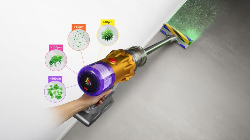 Dyson-V12-Detect-Slim-Absolute-aspirapolvere-senza-filo-Nichel-Giallo-Senza-sacchetto