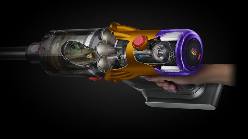 Dyson-V12-Detect-Slim-Absolute-aspirapolvere-senza-filo-Nichel-Giallo-Senza-sacchetto