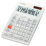 Casio JE-12E-WE calcolatrice Desktop Calcolatrice di base Bianco