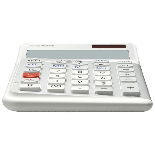 Casio-JE-12E-WE-calcolatrice-Desktop-Calcolatrice-di-base-Bianco