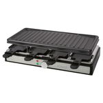 Bomann RG 6039 CB griglia per raclette 8 persona(e) 1400 W Nero, Acciaio inossidabile