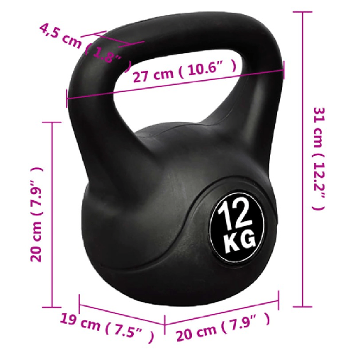 vidaXL-Kettlebell-12-kg