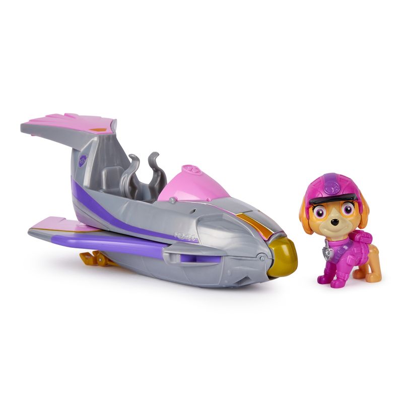 PAW-Patrol-Jungle-Pups-Falcon-Vehicle-di-Skye-jet-giocattolo-con-action-figure-da-collezione-giocattoli-per-bambini-e-bambine-dai-3-anni-in-su