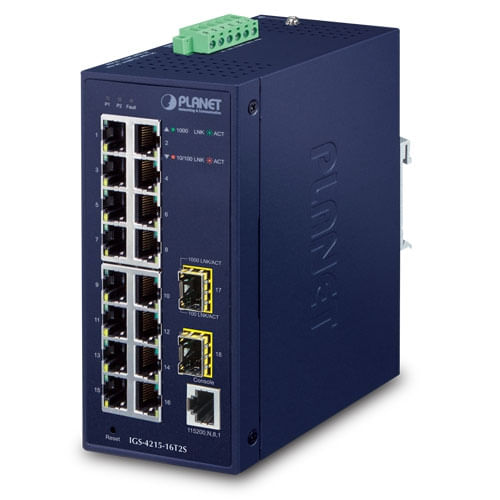 PLANET-IGS-4215-16T2S-switch-di-rete-Gestito-L2-L4-Gigabit-Ethernet-10-100-1000-Blu--IP30-Industrial-L2-L4-16-Port---10-