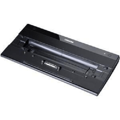 Toshiba-PA3916E-1PRP-replicatore-di-porte-e-docking-station-per-notebook-Nero