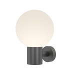 Lampada Da Parete Moderna Per Esterno Alluminio Nero 1 Luce E27 60W Ip54