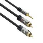 Cavo-audio-ACT-AC3605-15-m-2-x-RCA-35-mm-Nero