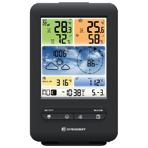 Bresser-Optics-7002585-stazione-meteorologica-digitale-Nero-LCD-Batteria-Wi-Fi