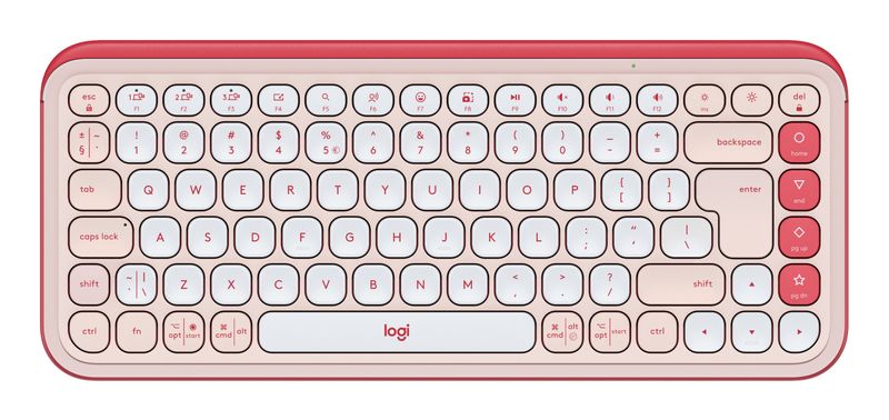 Logitech-POP-Icon-Keys-tastiera-Universale-Bluetooth-QWERTY-US-International-Rosa-Bianco