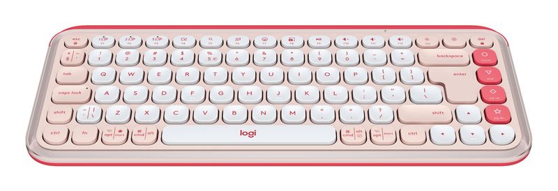 Logitech-POP-Icon-Keys-tastiera-Universale-Bluetooth-QWERTY-US-International-Rosa-Bianco