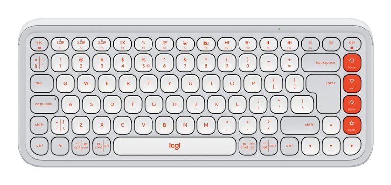 Logitech-POP-Icon-Keys-tastiera-Universale-Bluetooth-QWERTY-US-International-Arancione-Bianco