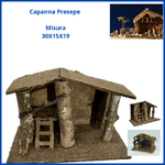 Capanna presepe artigianale nativita sacra famiglia decorazioni natalizie vintage addobbi natalizi creazioni natale natività per albero