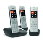 Gigaset CE575 A Trio Telefono analogico/DECT Identificatore di chiamata Nero, Argento