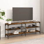 vidaXL Mobile TV Rovere Fumo 140x30x50 cm in Legno ingegnerizzato