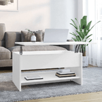 vidaXL Tavolino da Salotto Bianco 80x50x40 cm in Legno ingegnerizzato