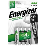 Energizer Accu Recharge Power Plus 700 AAA BP4 Batteria ricaricabile Mini Stilo AAA Nichel-Metallo Idruro (NiMH)