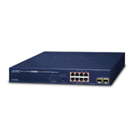 PLANET GS-4210-8P2S switch di rete Gestito Gigabit Ethernet (10/100/1000) Supporto Power over Ethernet (PoE) 1U Blu