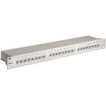 Goobay Wentronic Goobay CAT 6 48,30cm (19")  Patch Panel, 24 Port, Grau - STP geschirmt, Grau (94036)