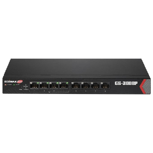 Edimax-GS-3008P-switch-di-rete-Gestito-Gigabit-Ethernet--10-100-1000--Supporto-Power-over-Ethernet--PoE--Nero