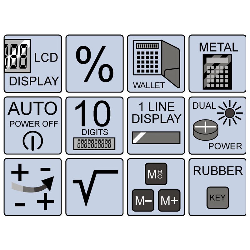 Calcolatrice-Olympia-LCD-1110-nera