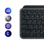 Logitech-MX-Keys-S-tastiera-Universale-RF-senza-fili--Bluetooth-AZERTY-Belga-Grafite