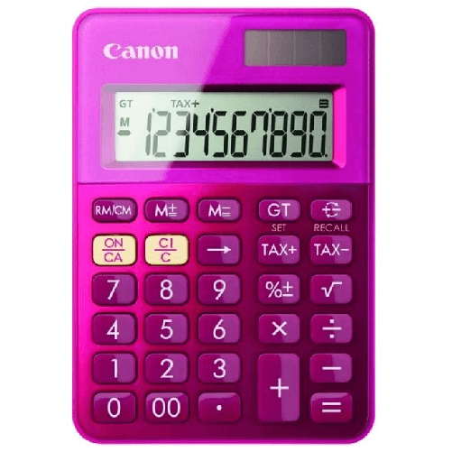 Canon-LS-100K-calcolatrice-Desktop-Calcolatrice-di-base-Rosa