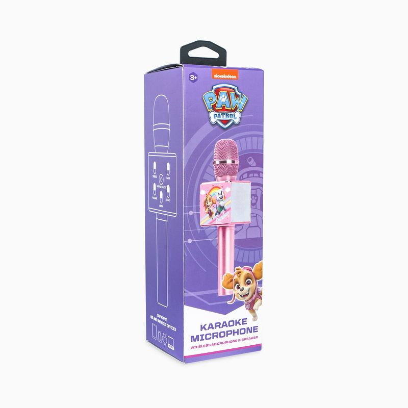 Oceania-Trading-Paw-Patrol-Pink-Car-Microfono