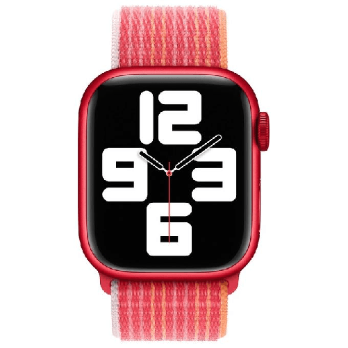 Apple-MPL83ZM-A-accessorio-indossabile-intelligente-Band-Rosso-Nylon