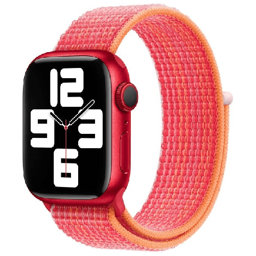 Apple-MPL83ZM-A-accessorio-indossabile-intelligente-Band-Rosso-Nylon