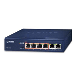 PLANET FSD-604HP switch di rete Non gestito Fast Ethernet 10/100 Supporto Power over Ethernet PoE Blu (4-Port 10/100TX 8