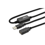 Microconnect USB2.0AAF10A cavo USB USB 2.0 10 m USB A Nero