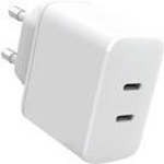 ESTUFF ES637035-BULK Caricabatterie per dispositivi mobili Smartphone Bianco AC Ricarica rapida Interno (INFINITE USB-C