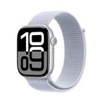 Apple-Watch-Series-10-Serie-10-GPS-46mm-Cassa-in-Alluminio-Color-Argento-con-Blu-tempesta-Sport-Loop