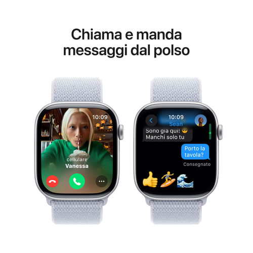 Apple-Watch-Series-10-Serie-10-GPS-46mm-Cassa-in-Alluminio-Color-Argento-con-Blu-tempesta-Sport-Loop