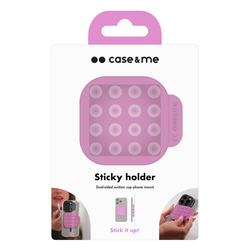 Case--Me-CMSILSUCTION3-supporto-per-personal-communication-Supporto-passivo-Telefono-cellulare-smartphone-Rosa