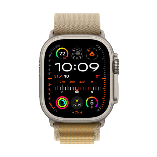 Apple-Watch-Ultra-2-GPS---Cellular-49mm-Cassa-in-Titanio-con-Tan-Alpine-Loop---Medium