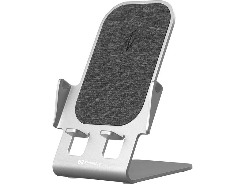 Sandberg-441-51-Caricabatterie-per-dispositivi-mobili-Smartphone-Grigio-USB-Carica-wireless-Ricarica-rapida-Interno--Wir