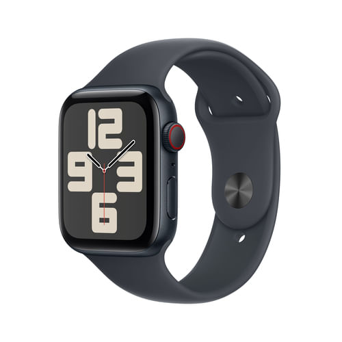 Apple-Watch-SE-GPS---Cellular-44mm-Cassa-Alluminio-Mezzanotte-con-Mezzanotte-Sport-Band---M-L