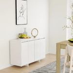 vidaXL Credenza Bianca 120x41x75 cm in Truciolato