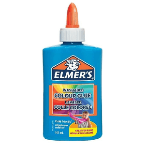 Elmer's Colla Liquida Colore BLU OPACO, Flacone da 147 ml, Ideale per lo slime