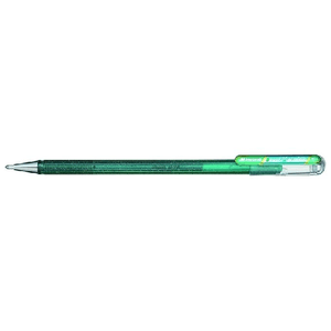 Pentel Hybrid Dual Metallic Penna in gel con cappuccio Fine Blu, Verde, Metallico 1 pz