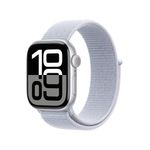 Apple-Watch-Series-10-Serie-10-GPS-42mm-Cassa-in-Alluminio-Color-Argento-con-Blu-tempesta-Sport-Loop