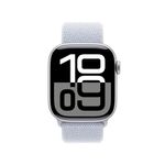 Apple-Watch-Series-10-Serie-10-GPS-42mm-Cassa-in-Alluminio-Color-Argento-con-Blu-tempesta-Sport-Loop