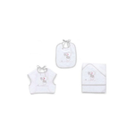 Italbaby Set 3 Pezzi Spugna Bear Grey