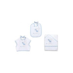 Italbaby Set 3 Pezzi Spugna Bear Azzurro