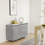 vidaXL Credenza Grigio Cemento 120x41x75 cm in Truciolato